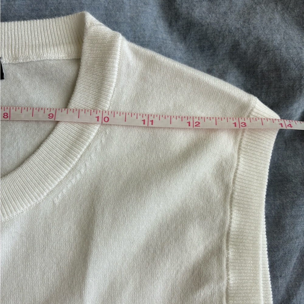 NWOT J.Crew Jackie Cotton-blend Knit Shell in White, Size Large - Picture 4 of 8